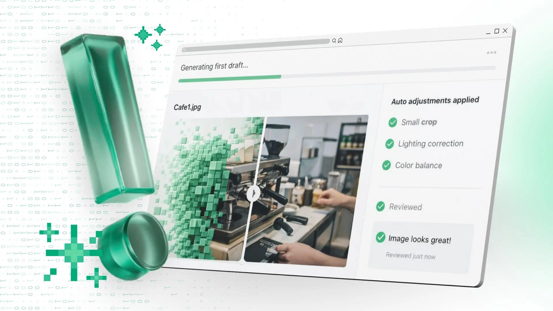 Step 2: We Build + Review - Internal AI workflow and editor review