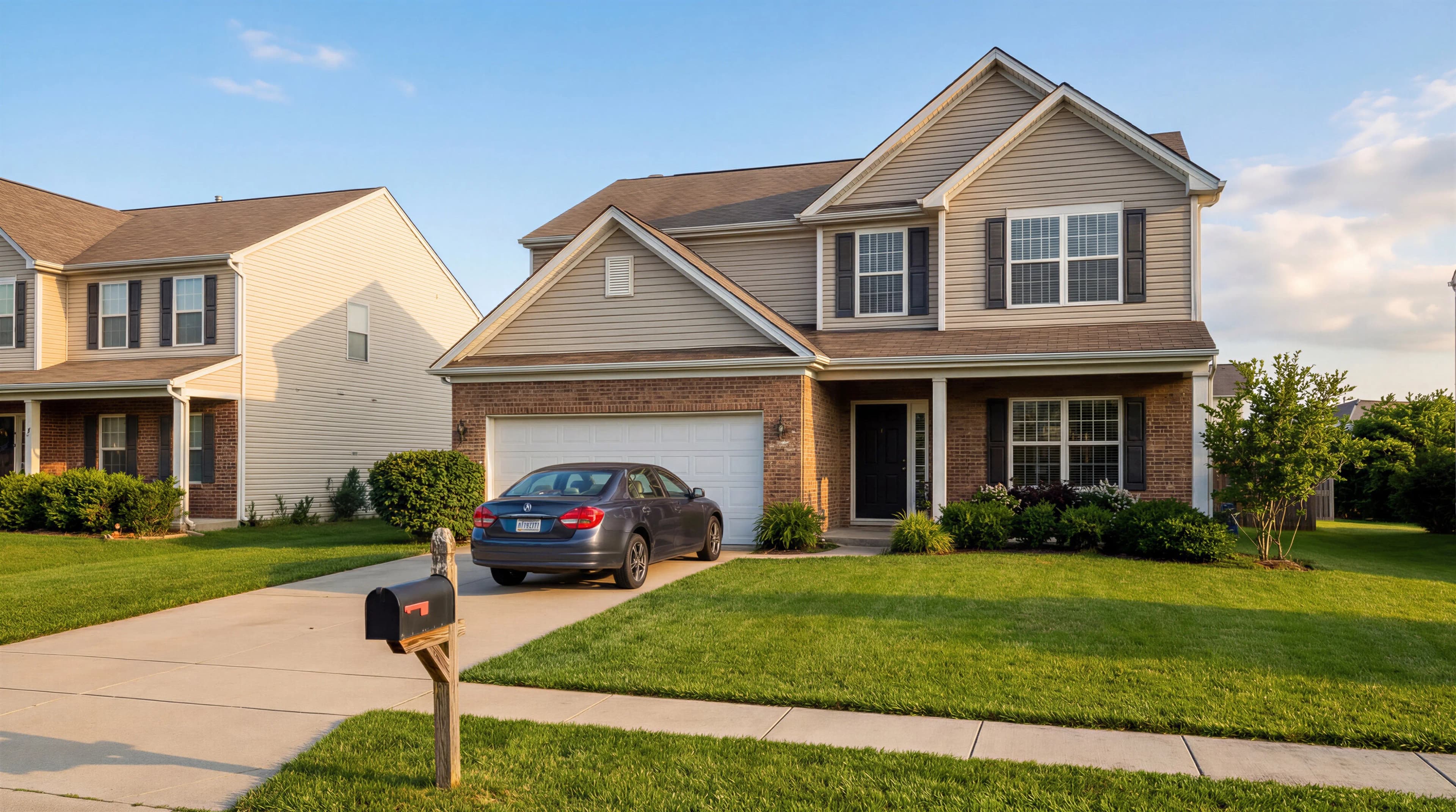 After AI enhancement: Virtually staged real estate photography with bright, inviting lighting